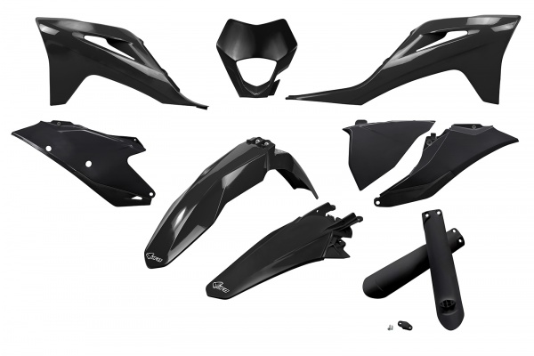 Full Plastic Kit black for Gas Gas EC 250 (2021-23) - EC 300 (2021-23) - EC 250F (2021-23) - EC 350F (2021-23)